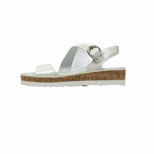 Marc Fisher Elevated Flat Cork Heel Sandals Sz 8.5